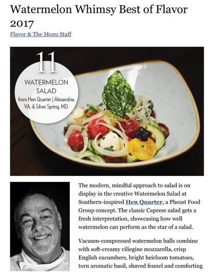Flavor and the Menu, Watermelon Whimsy