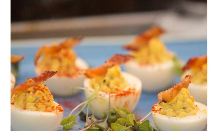Hen Quarter signature Deviled Hen Eggs