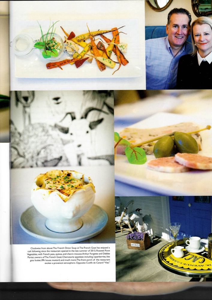 The French Goat garden dishes montage